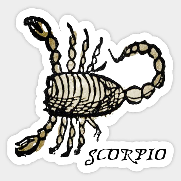 Scorpio - Medieval Astrology: Sticker by The Blue Box